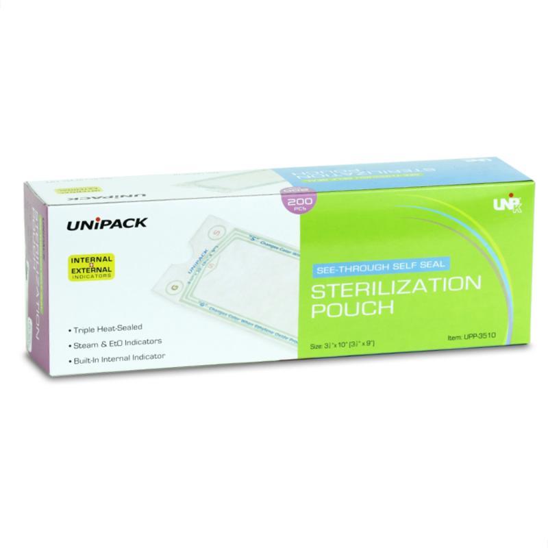 Dukal UPP-225 UniPack Sterilization Pouches 2.25″ X 5″ 200/Bx