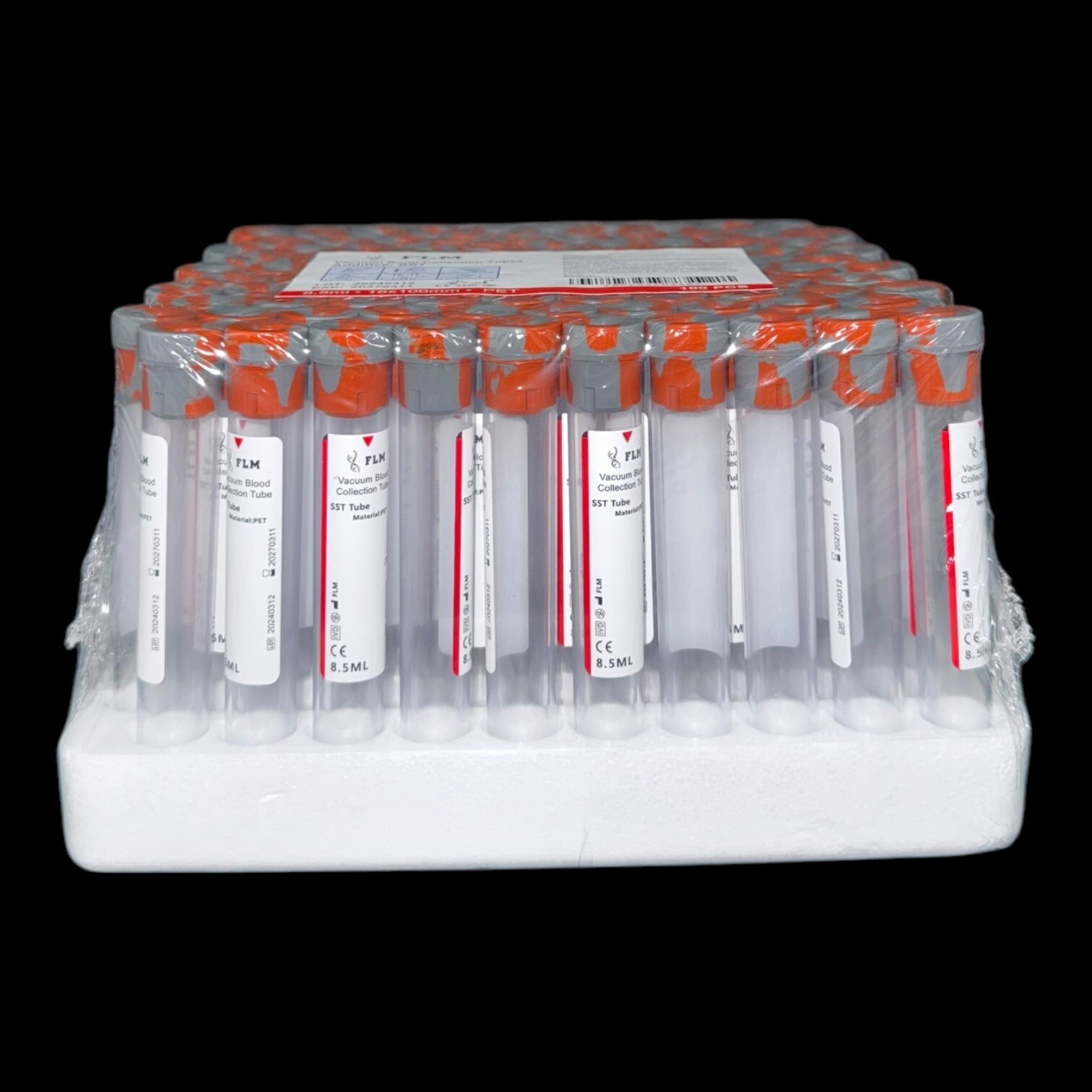 8.5ml Tiger Vacuum Blood Collection Tubes, SST Tube, 100/pack