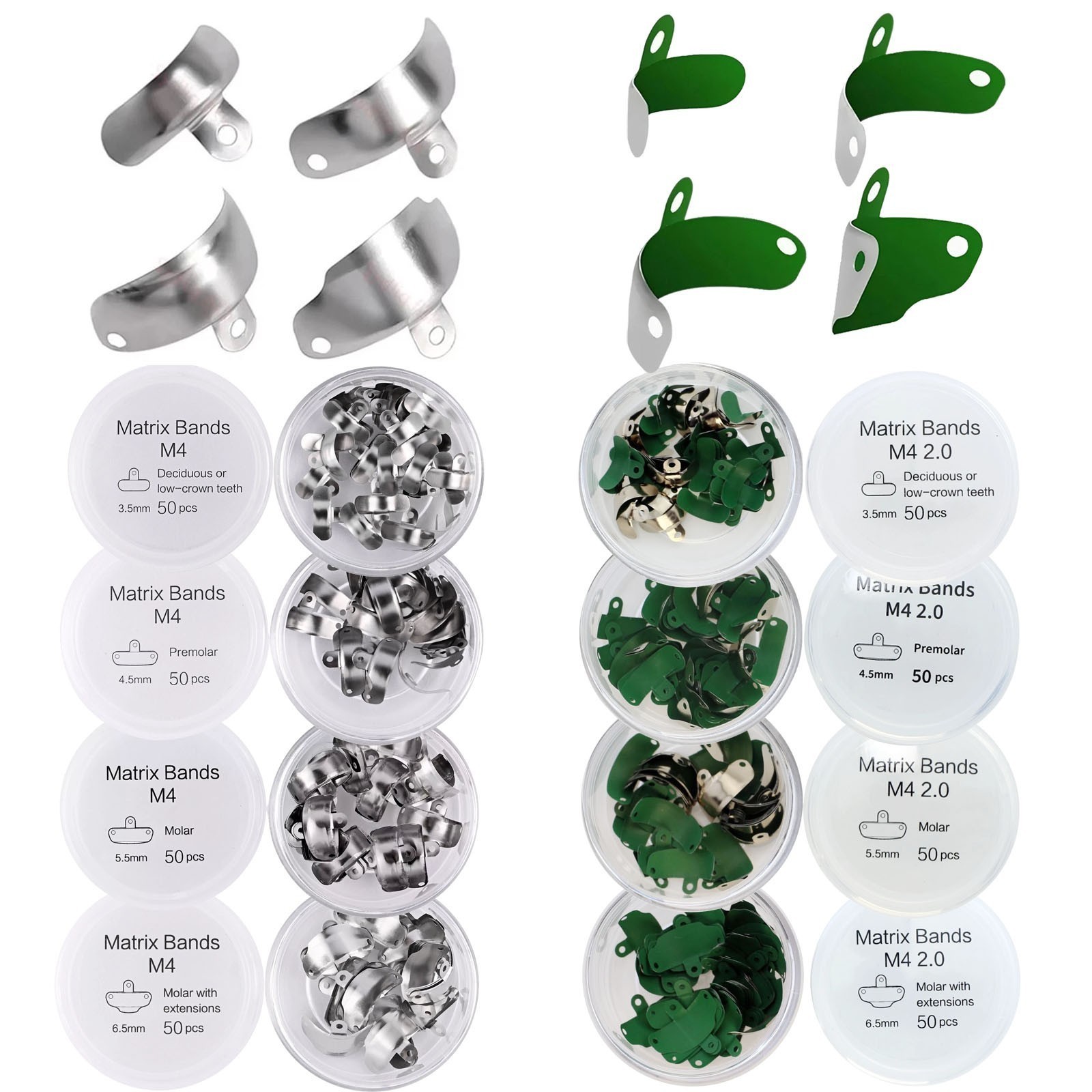 Dental Matrix Bands Ring Sectional Matrice Clamp Fit Garrison Palodent V3 System
