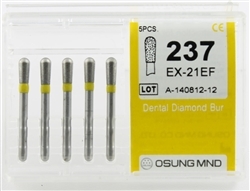 Dental Diamond Burs, Extra Fine Grit Multi-Use, 5 Pcs/Pk [237EX-21EF]