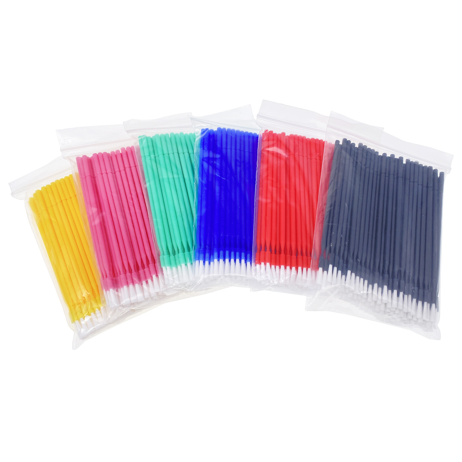 100Pcs Dental Disposable Bendable Micro Brush Applicator Long Type