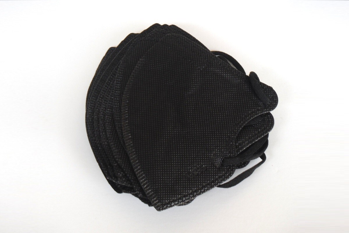 Kids Boy Girl School Disposable 1-200 Black KN95 Face Mask 5 Layer C.E Approval