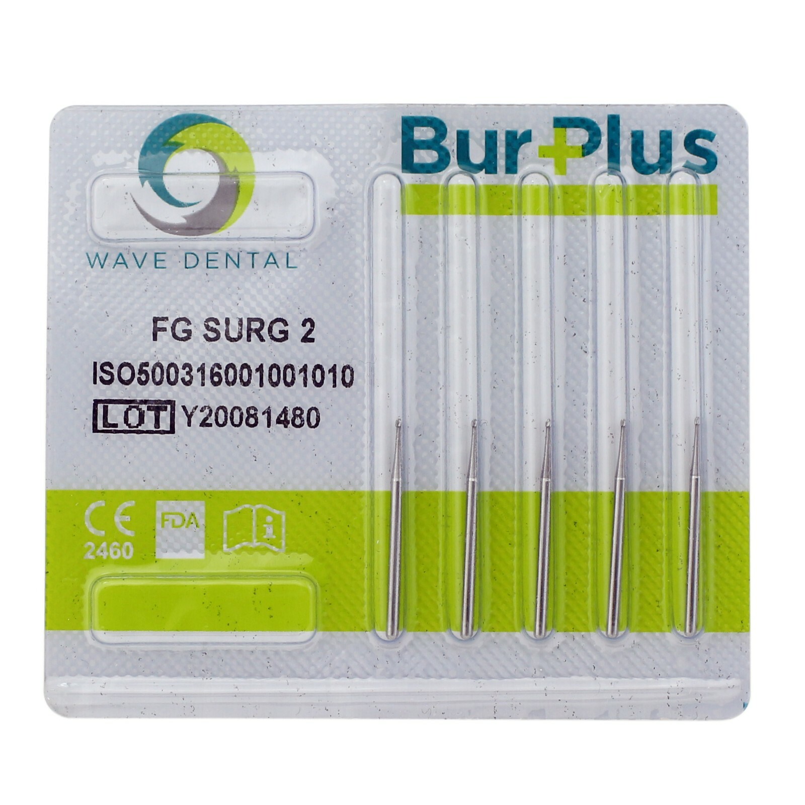 Wave Dental Oral Surgical Burs Round Tungsten Carbide FG SURG 1 2 8 Midwest FGOS