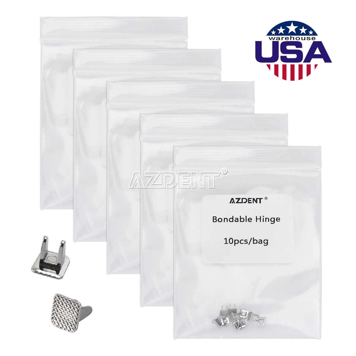 50Pcs Dental Orthodontic Bite Turbos Opener Teeth Tongue Bondable Hinge Button