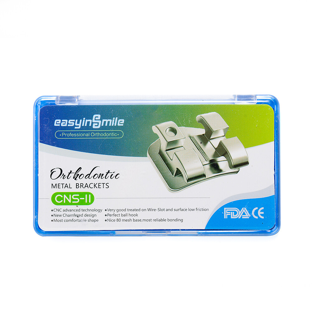 Easyinsmile Dental Orthodontic MINI Metal Brackets Roth/MBT 022 Hook 345 Braces