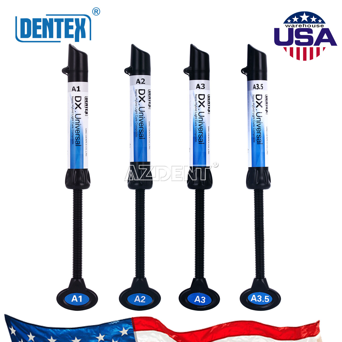 Dental Cure Light Composite Resin A1 A3 / Temporary Filling Material Blue