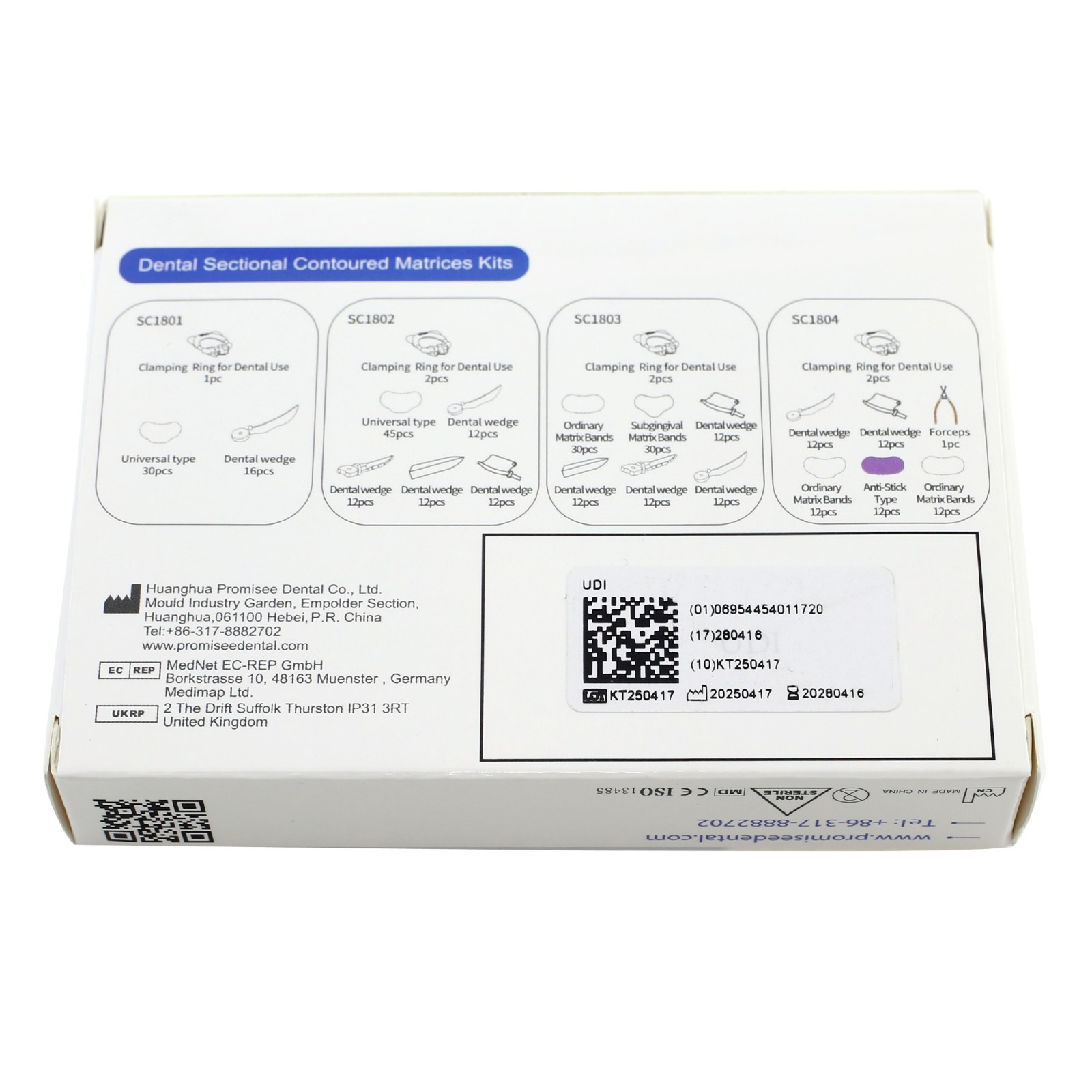 Dental Sectional Matrix System Matrices Band NiTi Clamping Ring Wedge Guards Kit