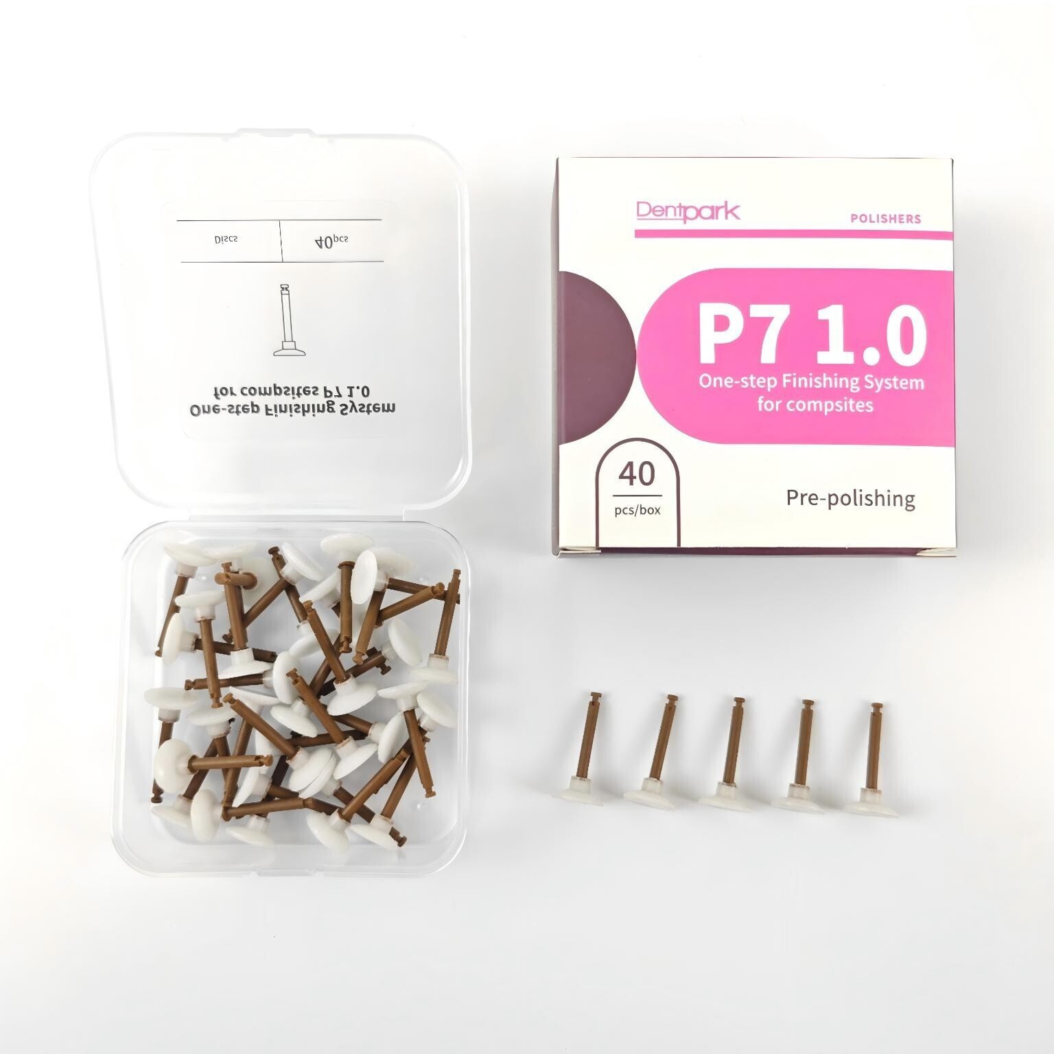 40Pcs/1Box Dental Fit ENHANCE Composite Polishing Finishing Finisher Discs