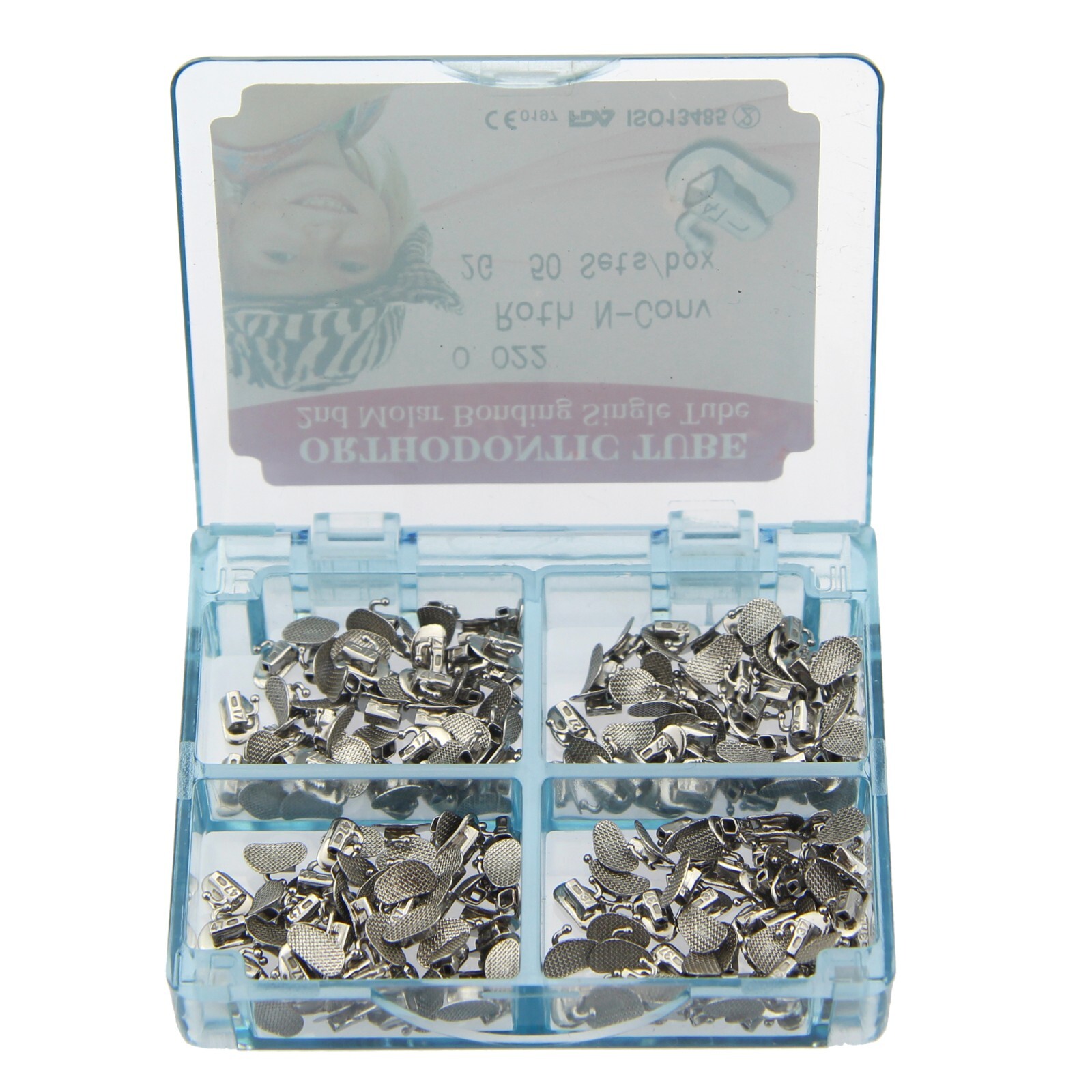 200pcs Orthodontic Buccal Tubes 1st 2nd Molar Brackets Roth tubos de ortodoncia
