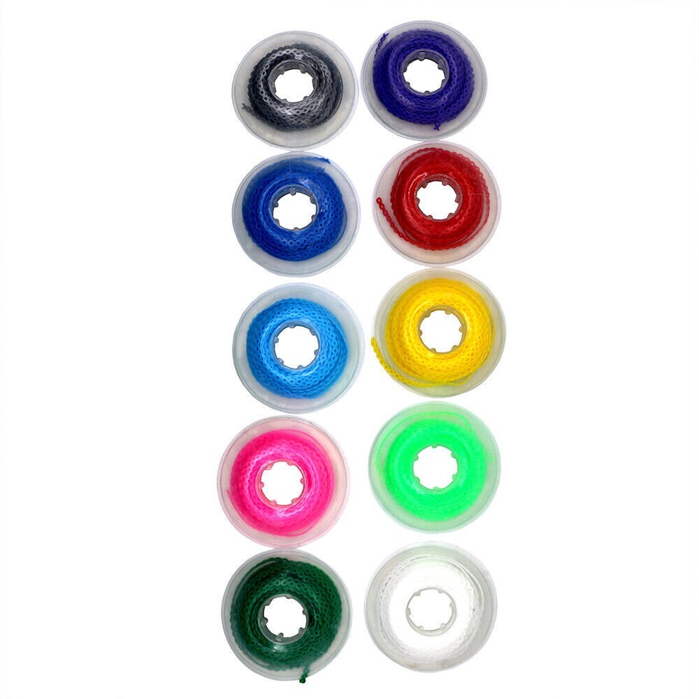 Dental Orthodontic Elastic Ultra Power Chain Short Type 10 colors 10 Rolls/Set