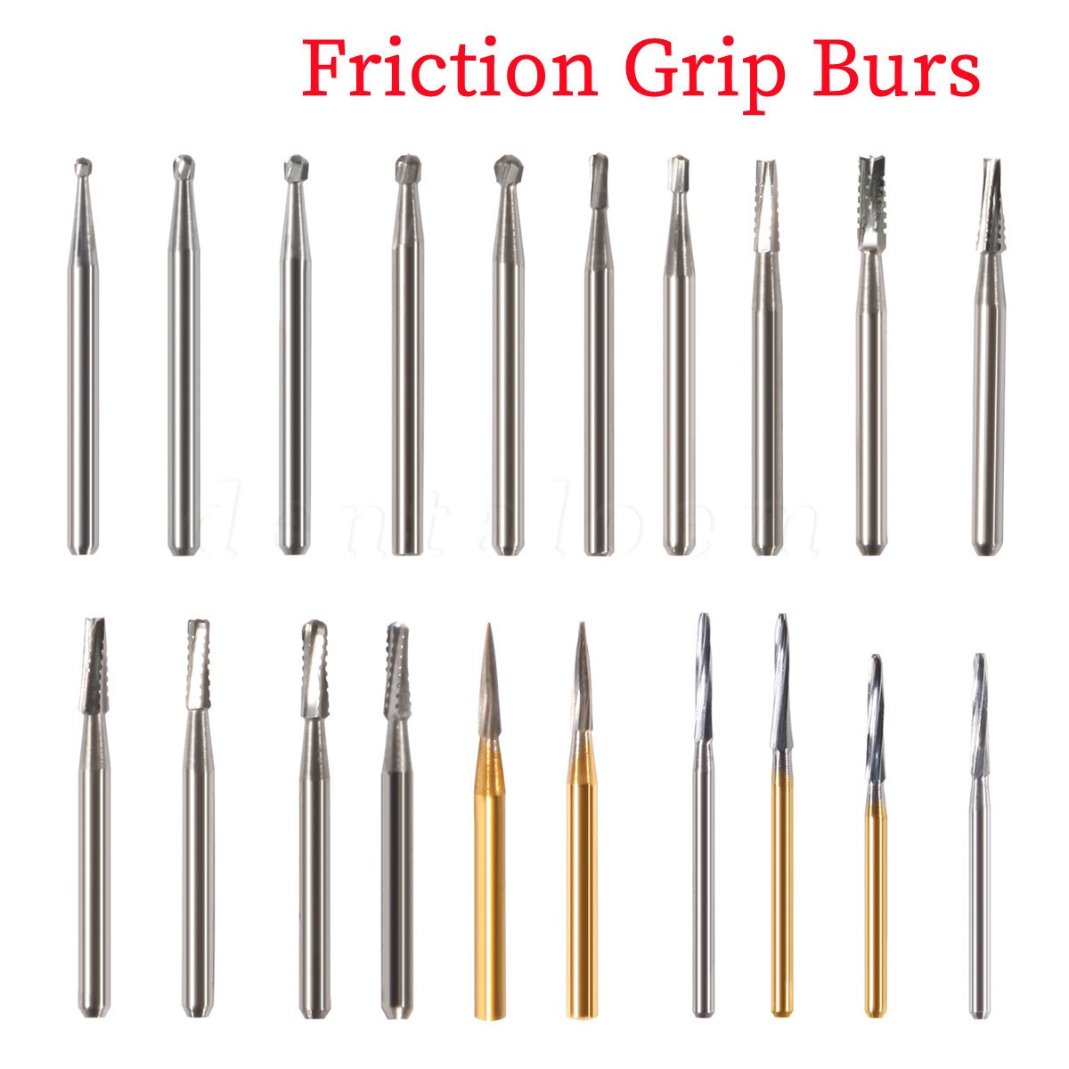 Round Carbide Dental Burs High Speed Handpiece Friction Grip Drill Bits