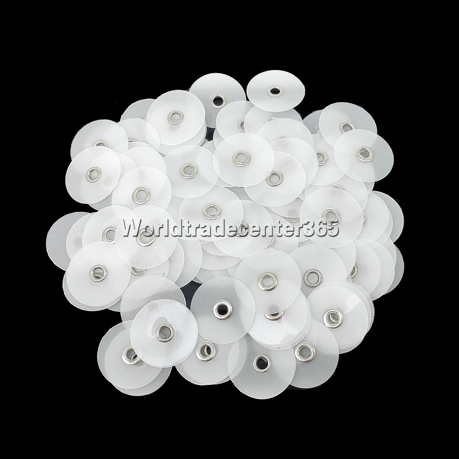 100Pcs Dental Composite Finishing Polishing Discs Coarse Fine Medium 14mm Wheel