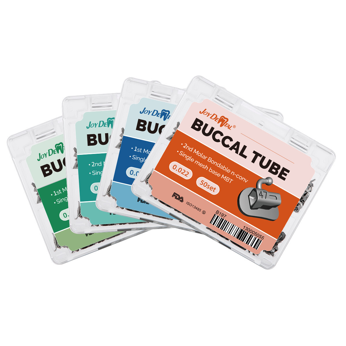 Dental Orthodontic 200Pc Buccal Tubes 1st 2nd MBT Roth 022/1000Pc Bracket Braces