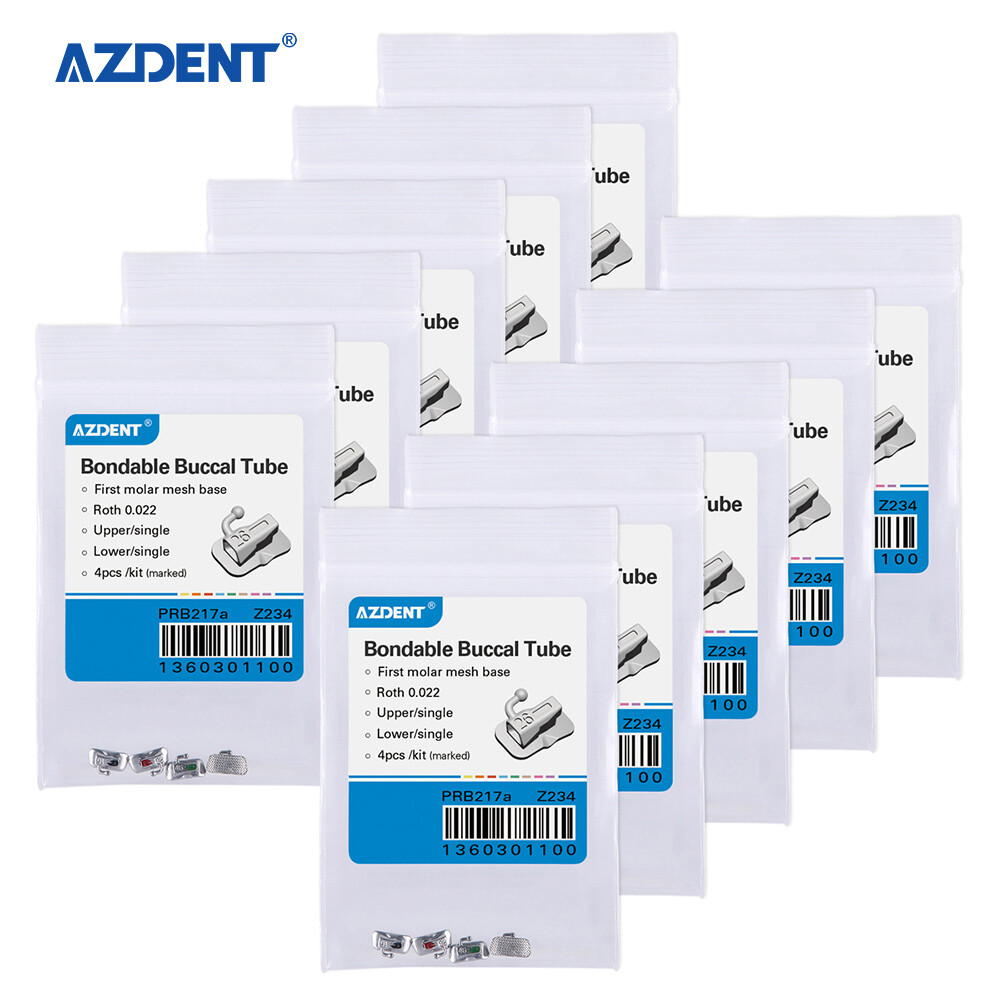 10Pack Dental Ortho 1st Molar Roth 0.022 Buccal Tube Bondable Non-Convertible