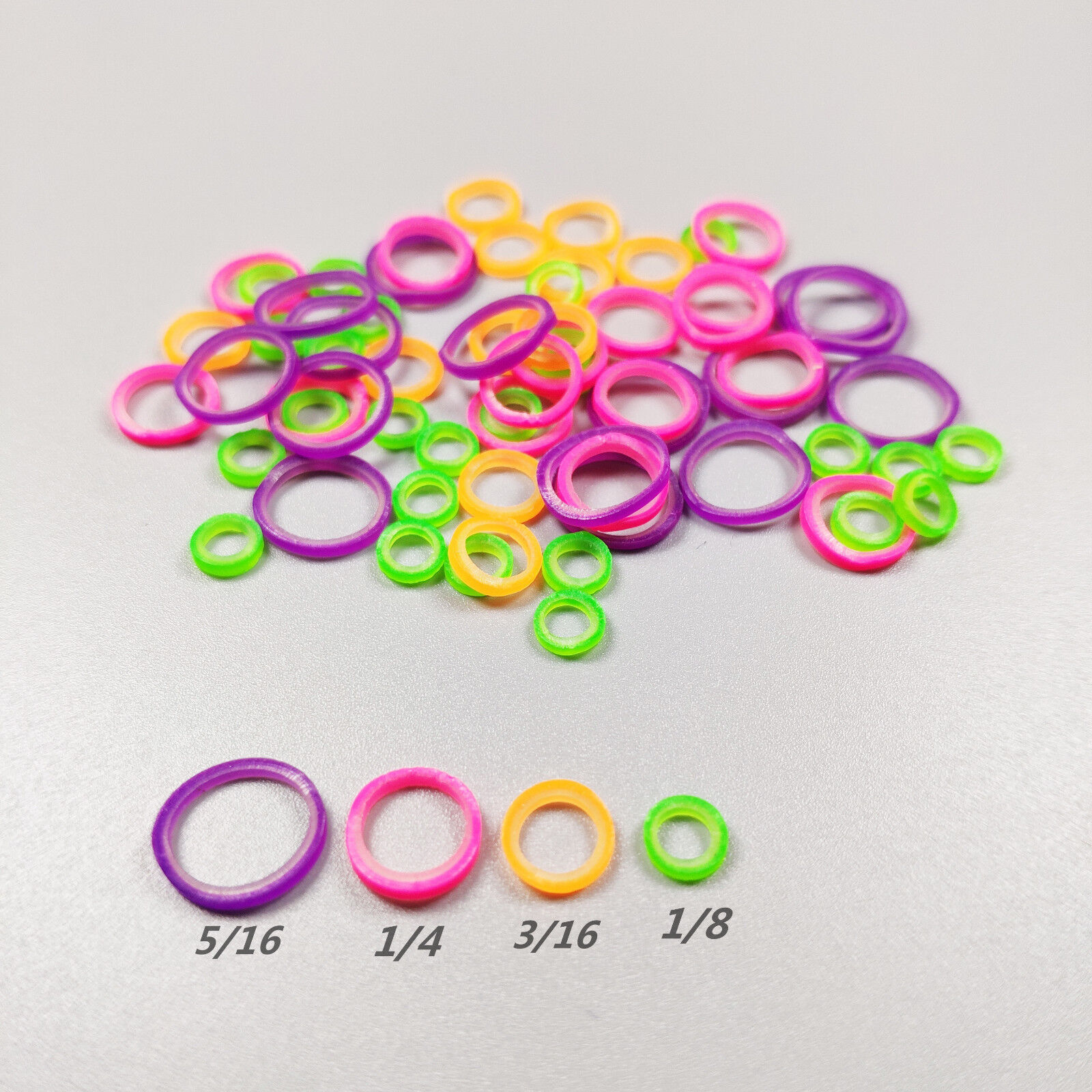Colorful Dental Orthodontic Elastics Rubber Band Latex Braces 2.5/3.5/4.5/6.5oz