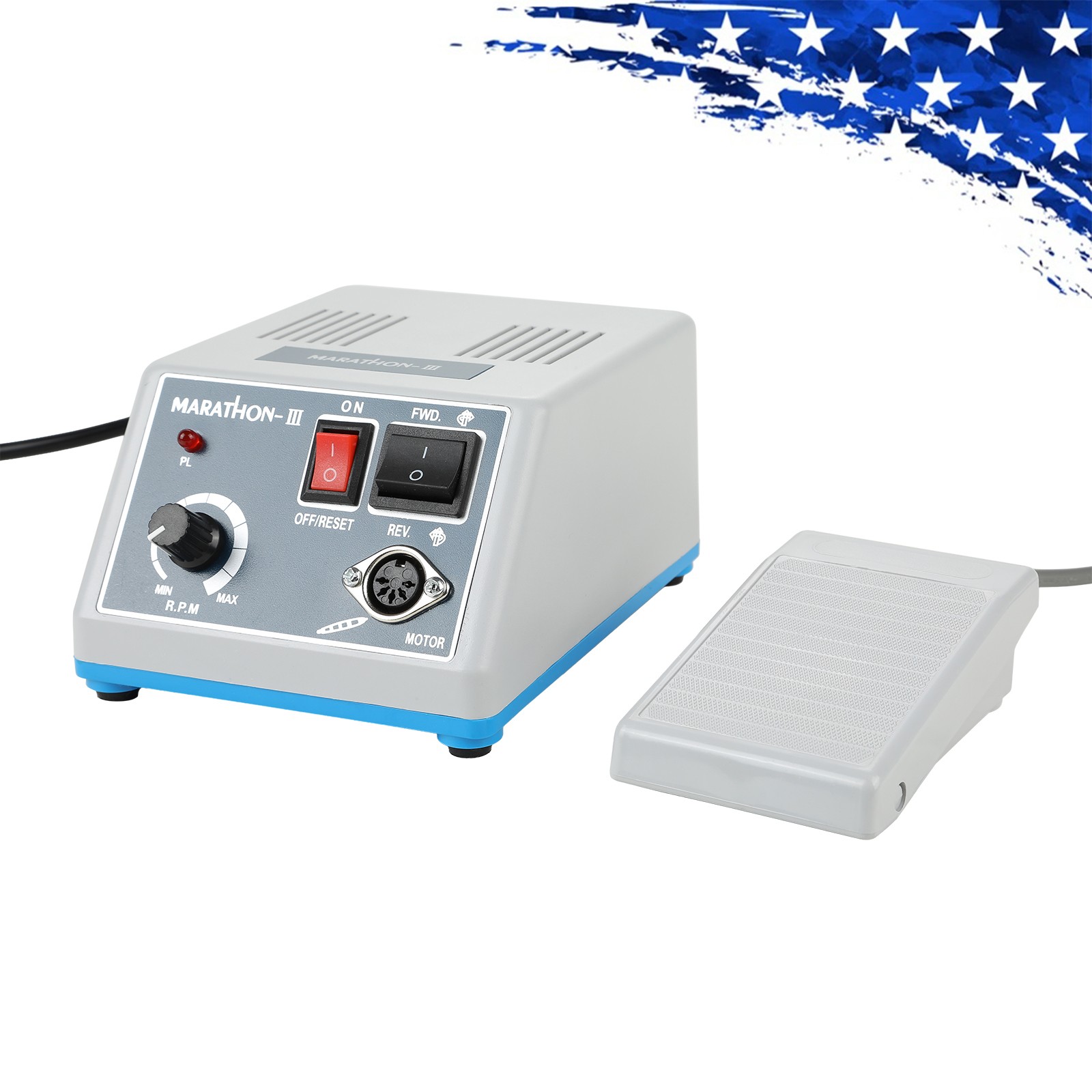Dental Lab Marathon Electric Micromotor Polishing Unit / 35K rpm Motor Handpiece