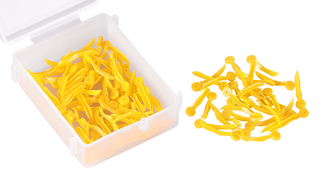 100Pcs/Box Disposable Dental Wedges Tooth Gap Wedge with End Circular Hole 4Size