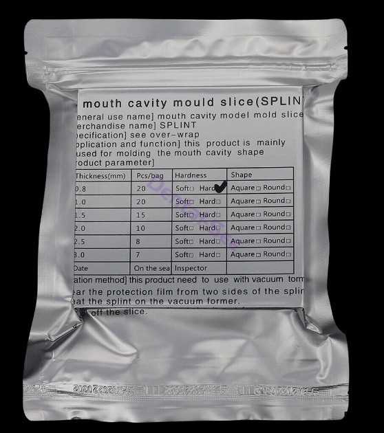 Dental Vacuum Forming Sheets Lab Hard/Soft Splint Thermoforming Material