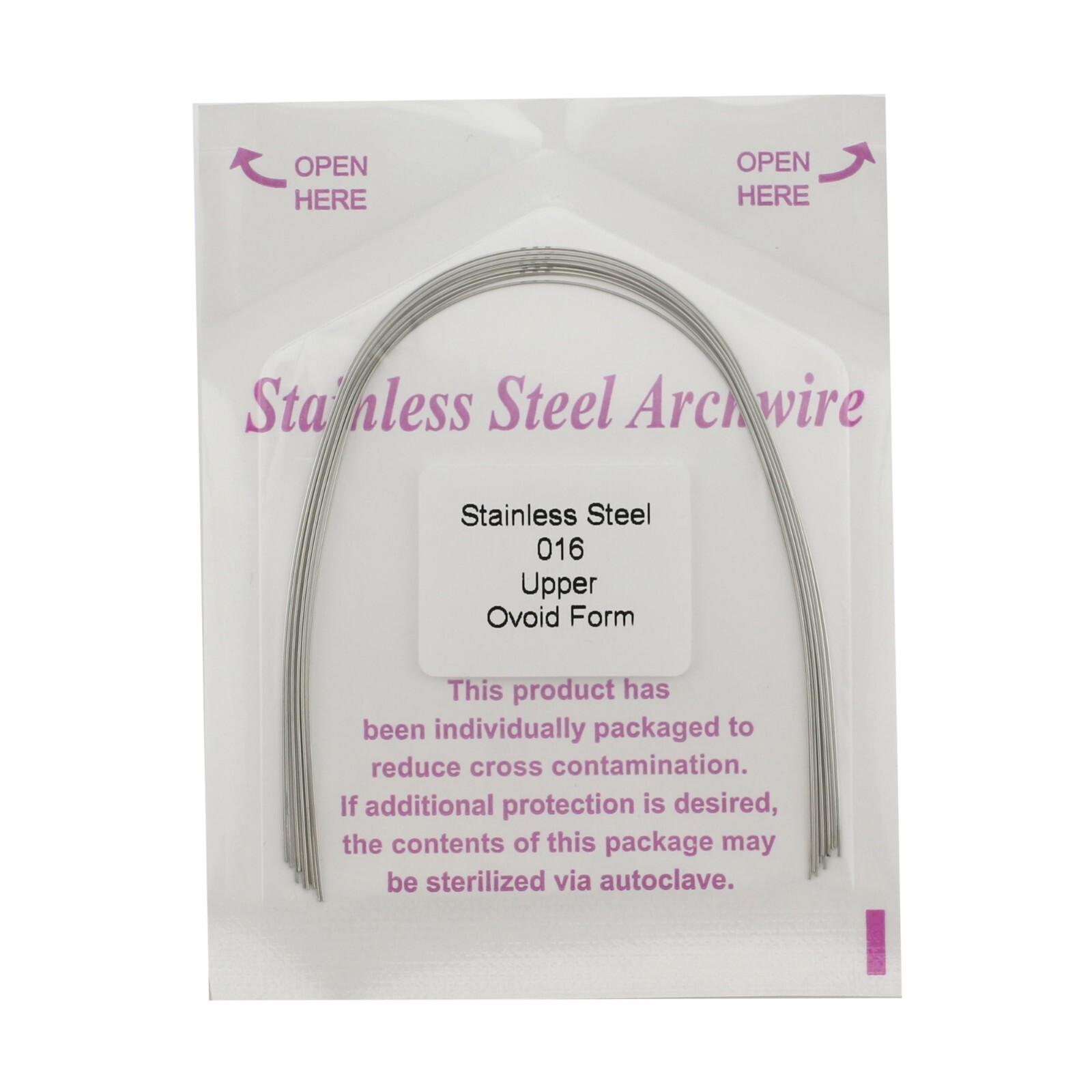 100pcs Dental Orthodontic Arch Wire Stainless Steel Ovoid Form Archwires Round