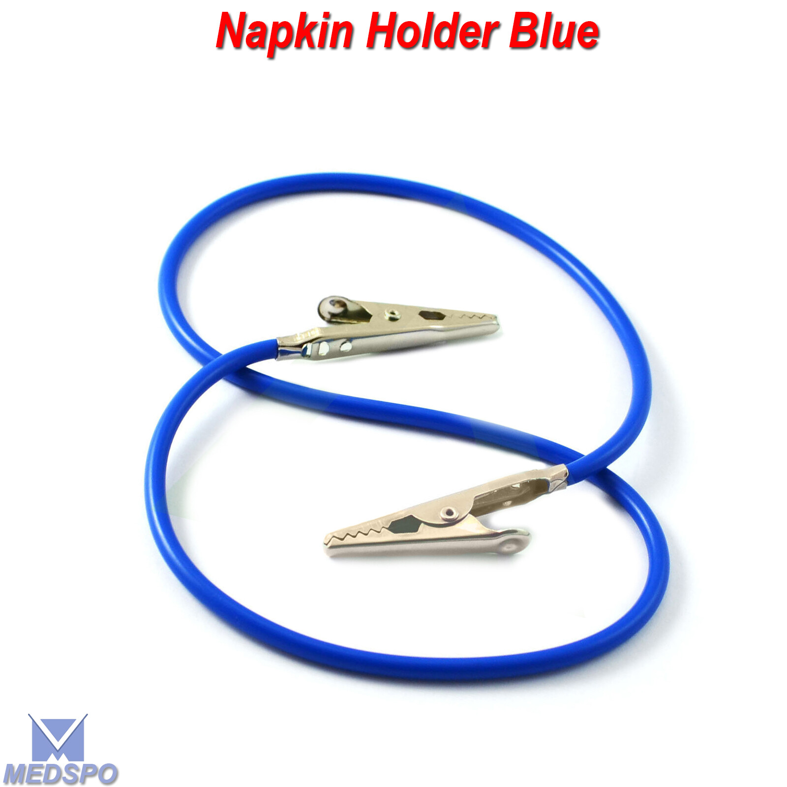 Napkin Holder Surgical Dental Bib Clips Silicone Bib Clip Holder Blue Color