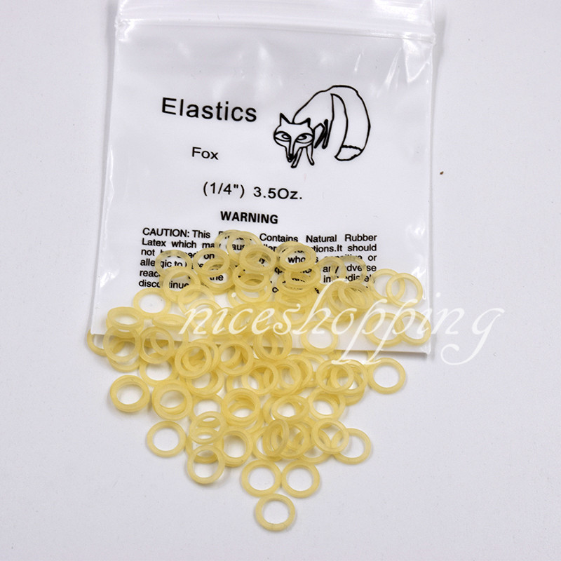 100 Pcs 1/4″ 3.5 Oz FOX – ORTHODONTIC ELASTICS – BRACES -DENTAL RUBBER BAND
