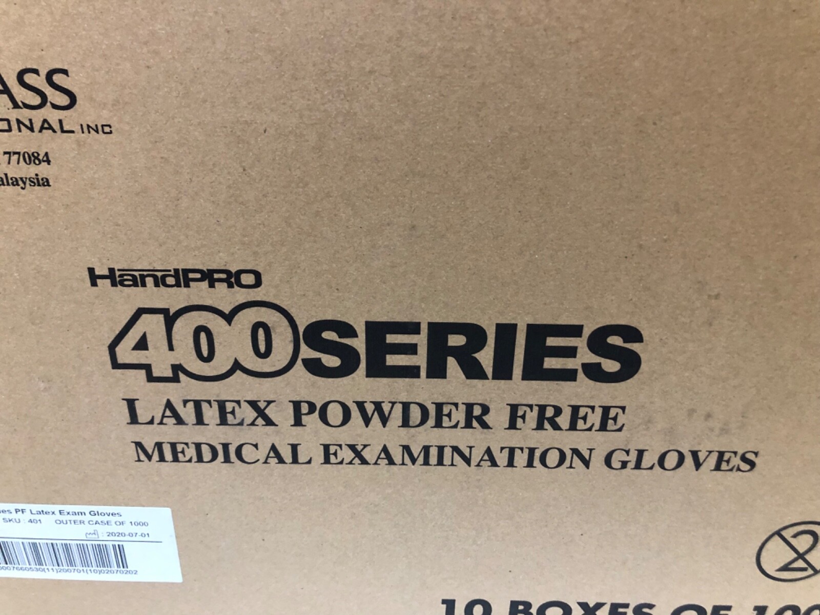 1000 Count Case – HandPRO 400 Latex Exam Gloves 6 Mil Heavy Duty Size Small