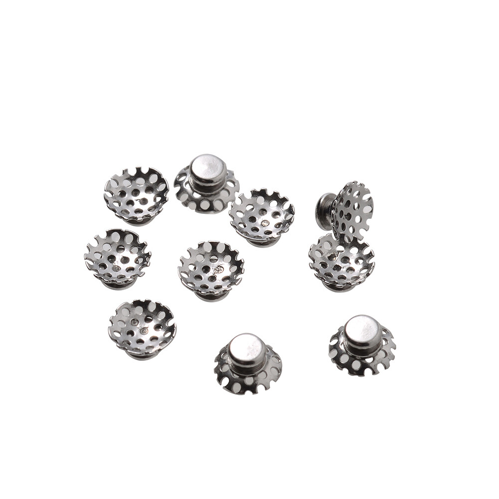 Denal Orthodontic Round Perforated Hollow Lingual Buttons with Holes 20Pcs/pack