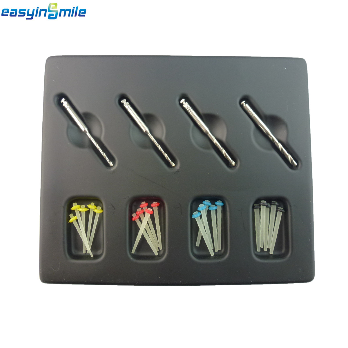1Pack Dental Fibre Post and Core Screw Quartz Endodontic 4 Drills Easyinsmile