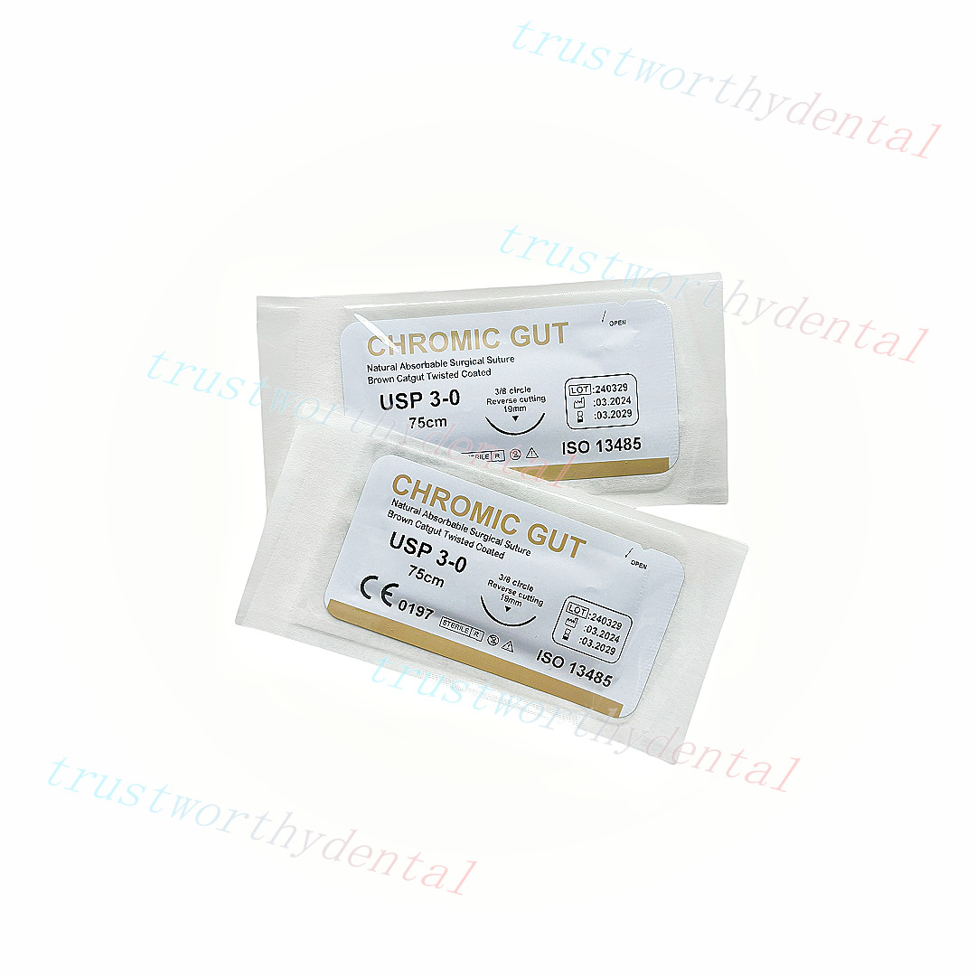 Students Sew Catgut GUT Synthetic Suture 3/0 Twist Needle Training Nurse Catgut