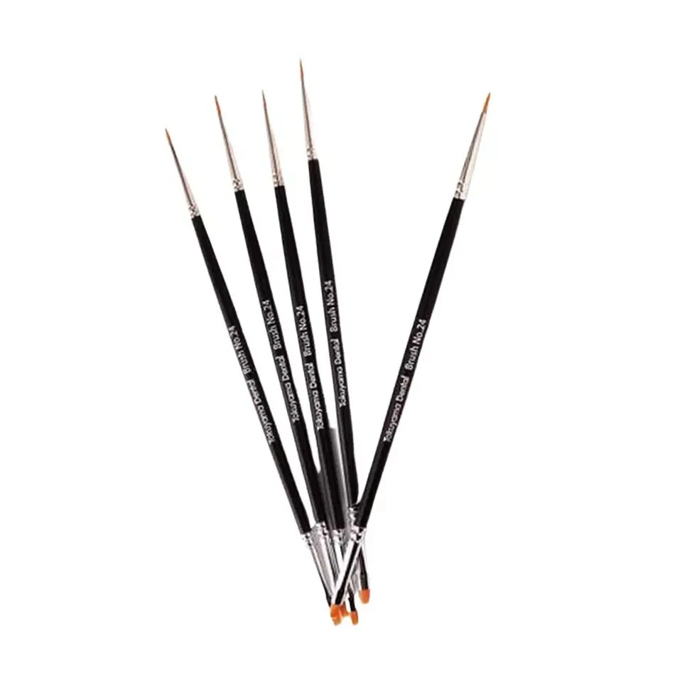 5 Piece Pack Tokuyama Estelite Omega Color Brush No. 24 For Dental Use Free Ship