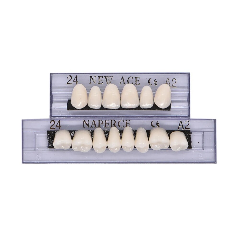 168PCS Acrylic Resin Denture Dental Upper Lower Shade A1 A2 A3 Teeth Set USA