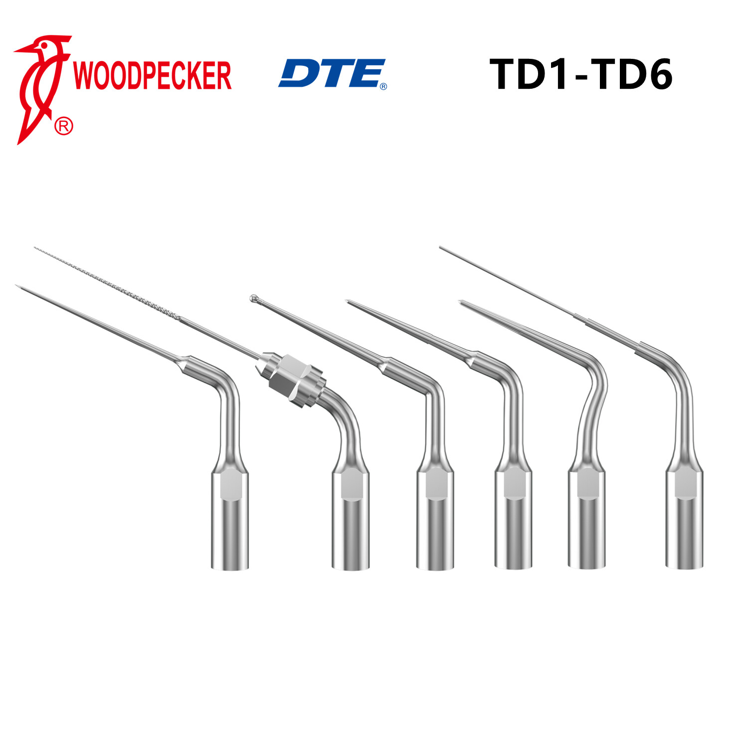 Woodpecker Dr Talal’s Endo Kit Endodontic Ultrasonic Scaler Tips Kit Set TD1-TD6