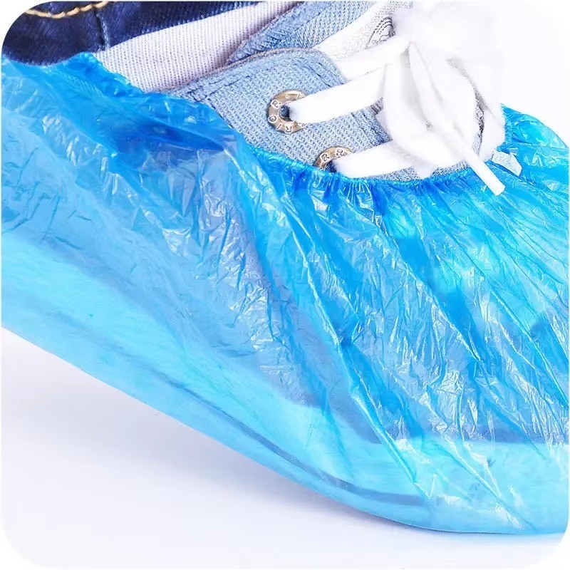 100 Pieces Disposable Plastic Shoe Cover PE Waterproof Shoe Cover for Hotel/Home