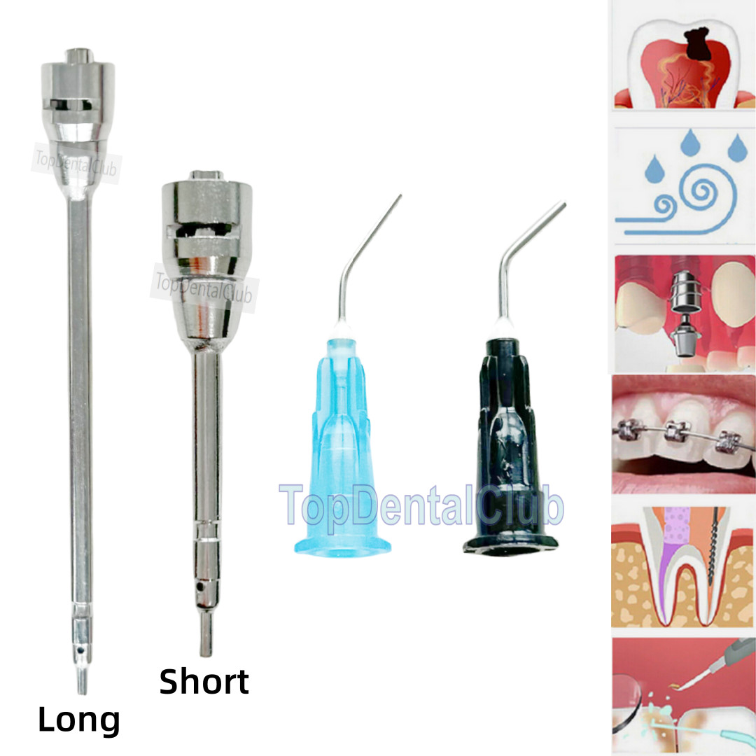 Dental Kerr Stropko Style Air Water Syringe Irrigator Irrigation Tips 3-Way Gun