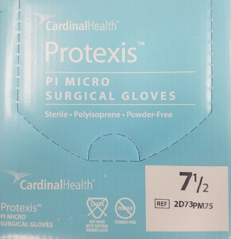 *200-Pairs* Cardinal Health Protexis PI Micro Surgical Size-7.5 Gloves 2D73PM75