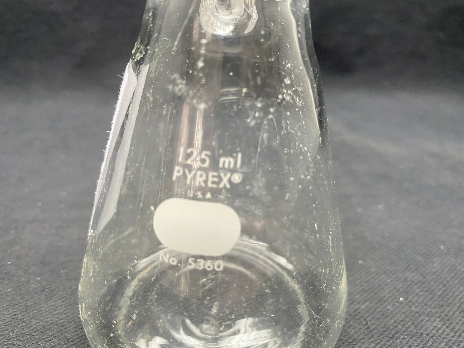 Lot of (6) Corning Pyrex 125mL Glass Micro Filtering Flask Sidearm 5360-125 B