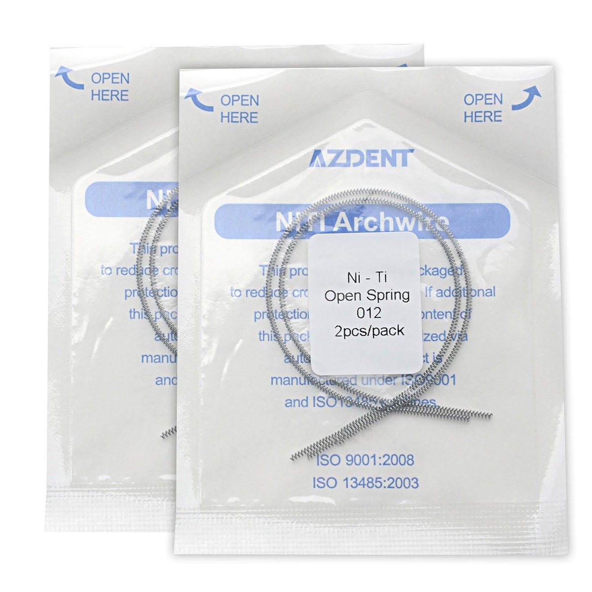 Dental Orthodontic NTIT Alloy Open Coil Springs 0.010*180mm/0.012*180mm 2pcs/PK