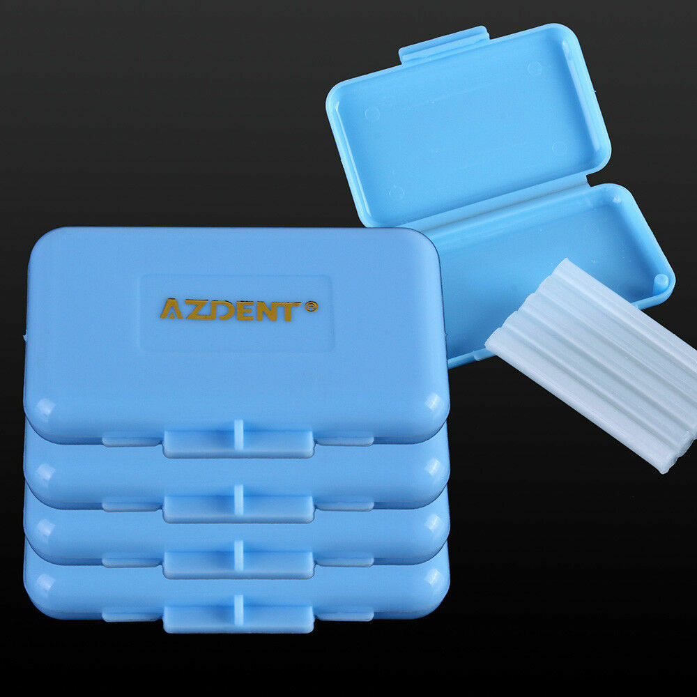 100Packs Dental Orthodontic Wax Scent Blue-Mint For Brace Bracket Gum Irritation