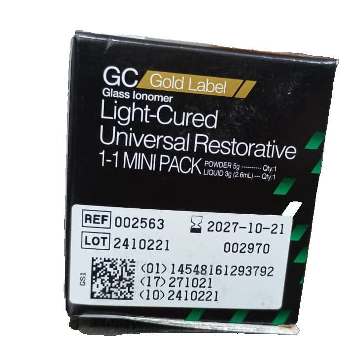 GC Fuji II LC Light Cure A2 GIC Mini Dental Cement High Fluoride Restorative
