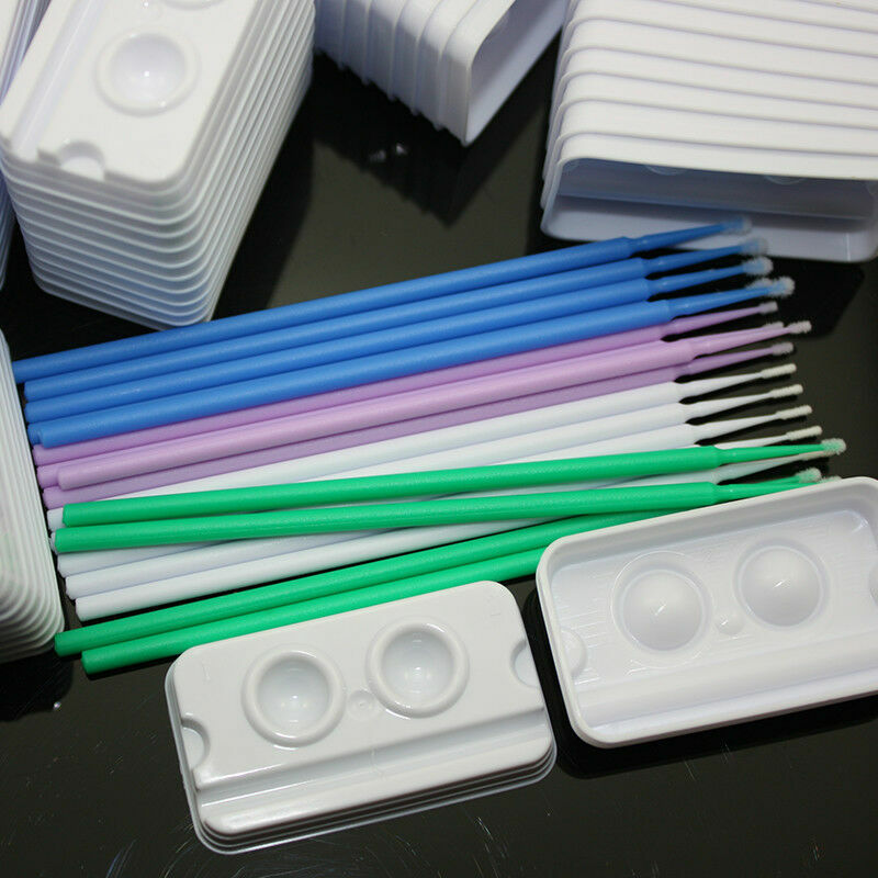 1000x Disposable Micro Applicator Eyelash Extension Brush Stick Dental Fine 2.0