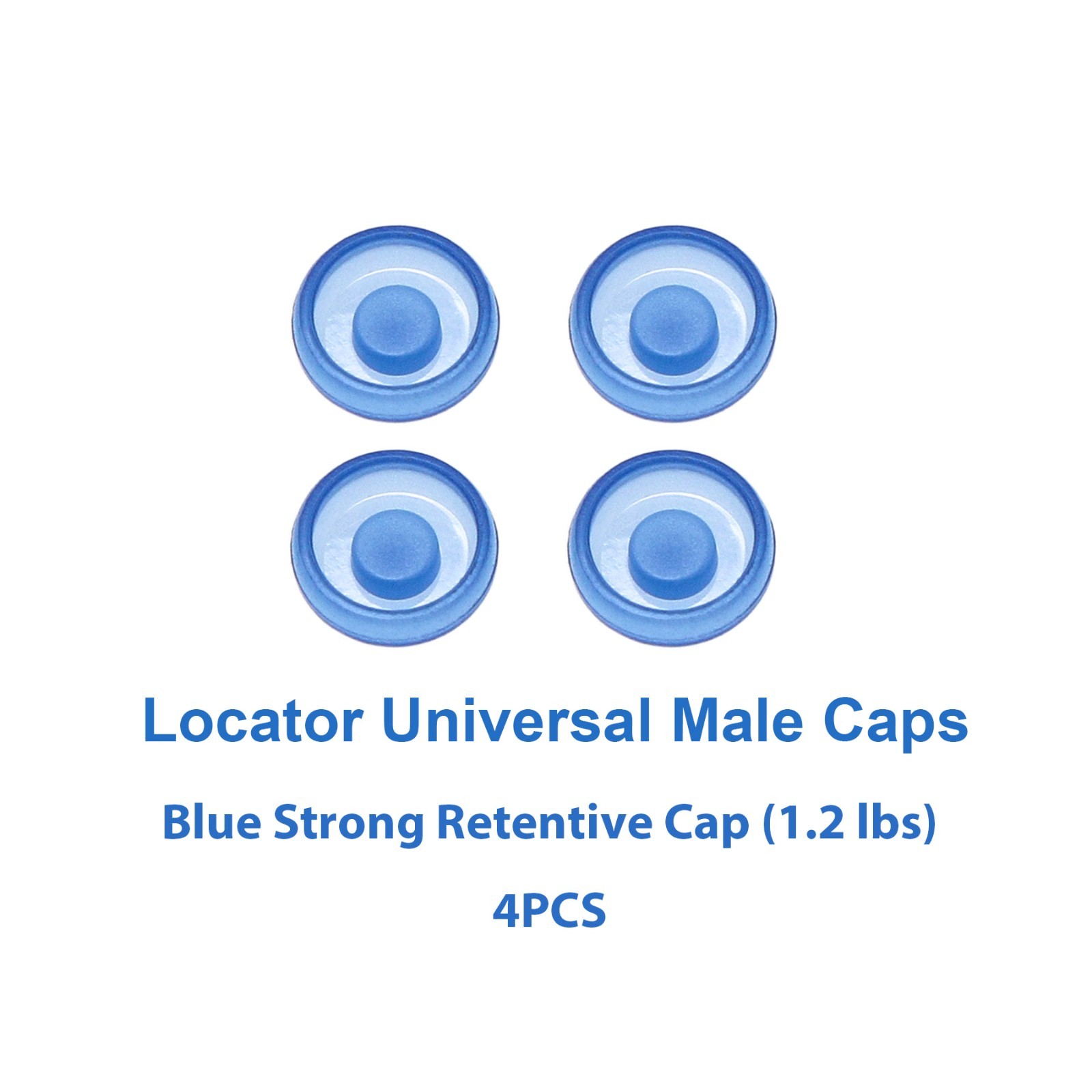 Locator Abutment Caps Blue Retention Caps 1.2lbs for Dentures Fit Locator System