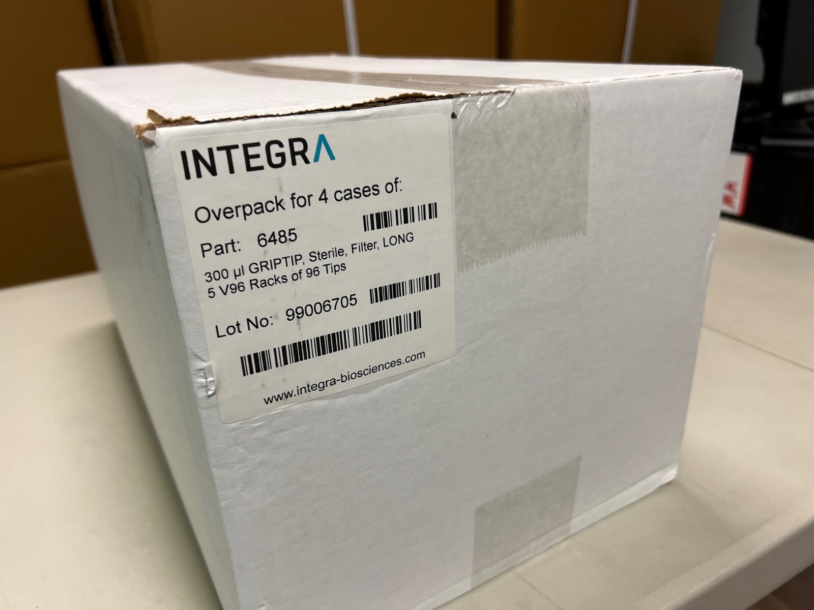 Integra 6485, 4-Pack, 300uL LONG 5 racks of 96 tips, Viaflo 96, FREE SHIPPING
