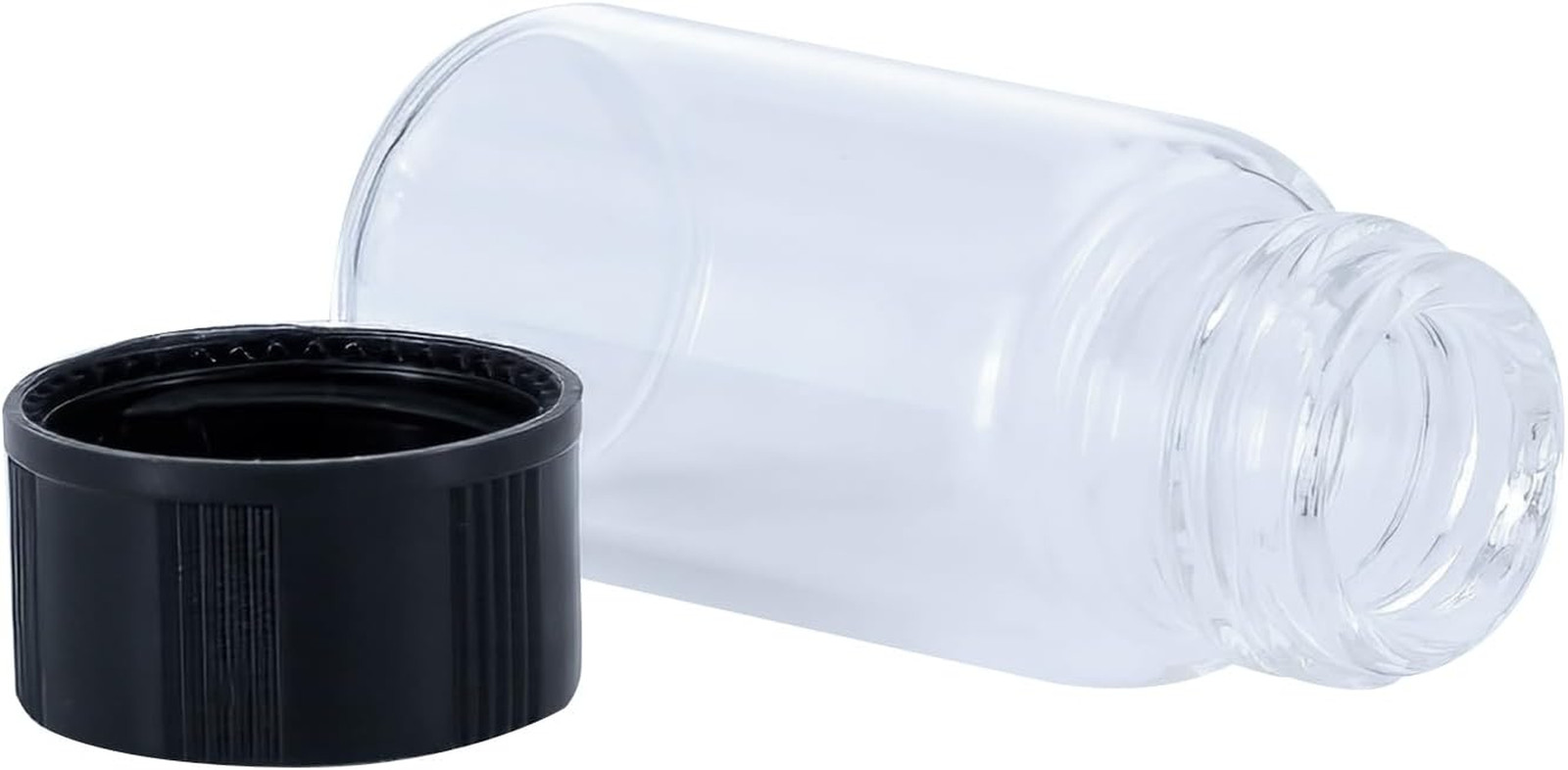 5Ml(1/6 Oz) Mini Clear Glass Vials with Plastic Screw Caps for Travel Jewelry Cr