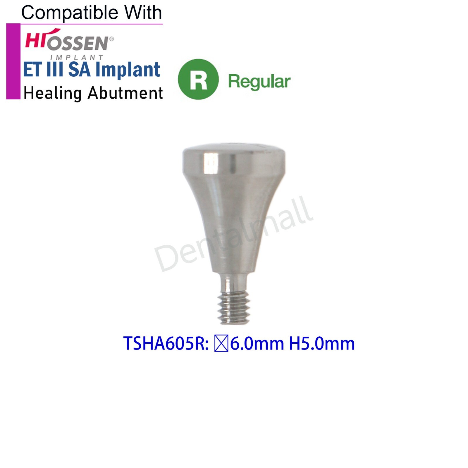 Dental Healing Abutment Cover Screw Regular Platform Fits Osstem Hiossen
