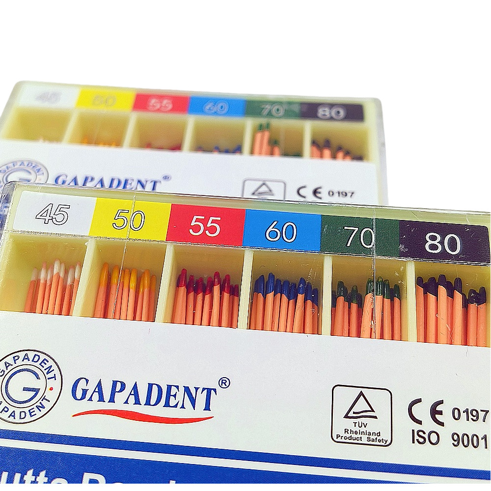 Dental Gutta Percha Points Endodontic .02.04.06 Taper for Root Canal 15-40/40-80