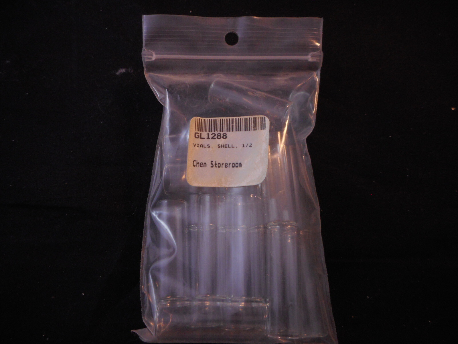 Laboratory Glass 5.5mL Lab Flat Bottom Shell Vial Insert 12 x 35mm 18 Pack