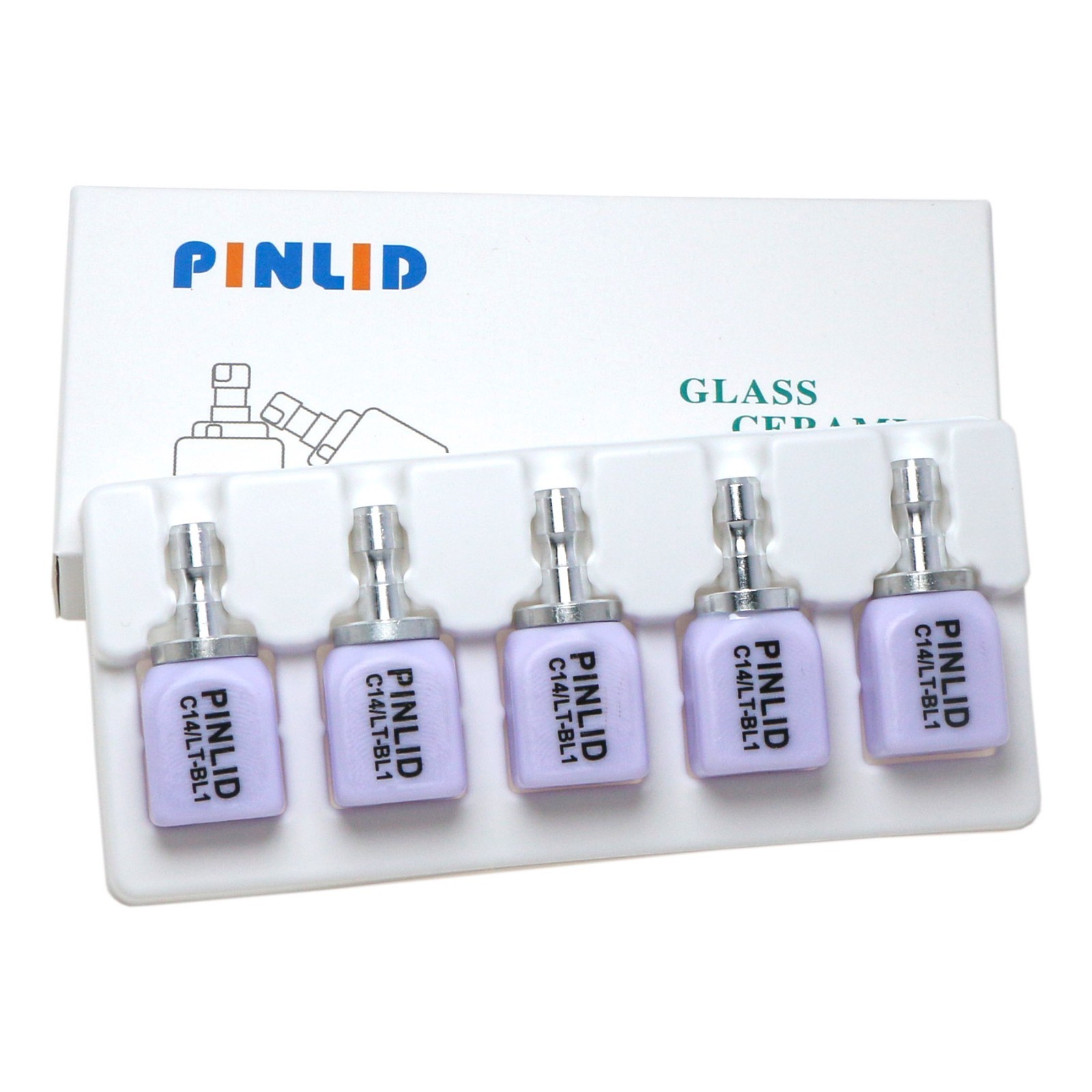US LT C14 Lithium Disilicate Glass Ceramic Blank For CEREC CAD/CAM Dental Lab