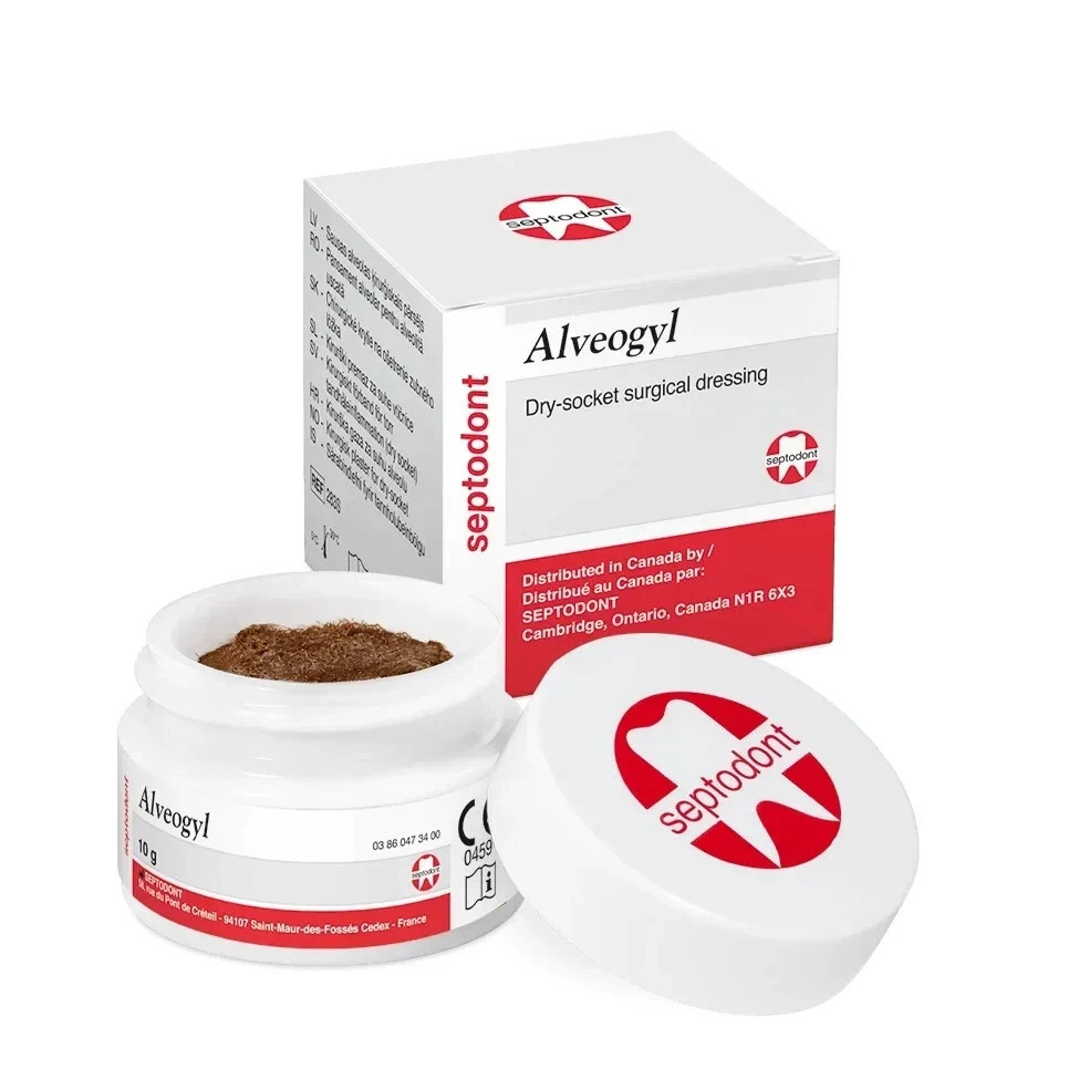 Septodont Alveogyl Paste Dry Socket Treatment Dental Material 10gm jar