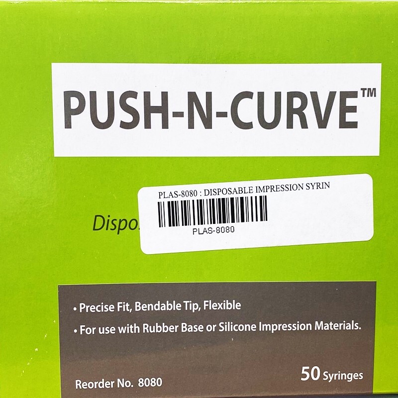 Plasdent 8080 – Disposable Impressıon Syringes, Clear, Bendable Tip (50set/box)