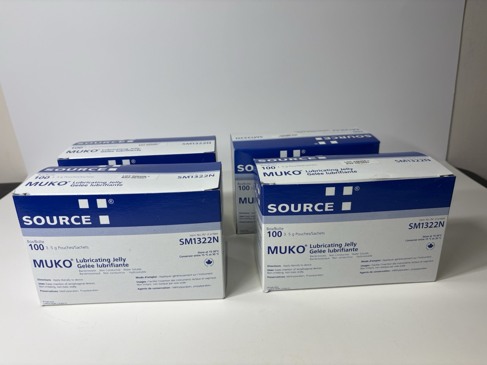 MUKO Lubricating Jelly 400 x 3.5g Sachets SOURCE SM1322N Exp 06/2027 New